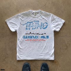 The Thing Movie Horror short sleeve white color shirt VK09802