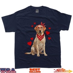 Labrador Retriever Valentines Day Dog Lover Heart T-Shirt