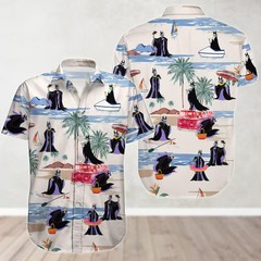 Maleficent Button Shirt, Sleeping Beauty Disney Villains Tropical Hawaiian Shirt
