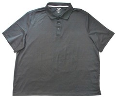 NEW GEORGE BLACK POLYESTER SPANX SHORT SLEEVE POLO SHIRT 3XL