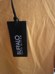Buffalo David Bitton Men’s Solid Orange Cotton Jersey Henley T-Shirt XL