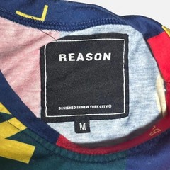 Reason multicolor Medium size (width 18-1/2in, length 26in) graphic Tank shirt