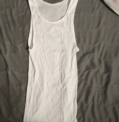 White Tank Top Casual Basic