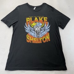 Blake Shelton Concert 2019 Friends & Heroes Tour Black T-shirt 2XL