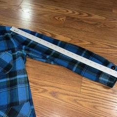 Vtg Pendleton Wool Topster Shacket Blazer Blazer Blue Tartan Plaid Men L Flannel