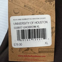 TRAVIS SCOTT X Mitchell & Ness Houston Cougars Seal Tee Men’s Size XL