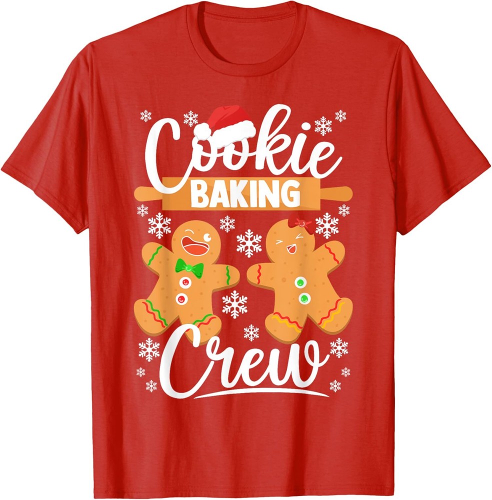 Cookie Baking Crew Gingerbread Christmas Xmas Unisex T-Shirt