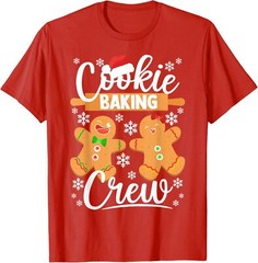 Cookie Baking Crew Gingerbread Christmas Xmas Unisex T-Shirt