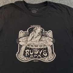 McMenamins Edgefield Ruby’s Spa T-Shirt Medium Black Troutdale Oregon Tee