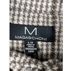 Magaschoni Men’s L/G Plaid Button Down Shirt Jacket Multi Color Long Sleeve