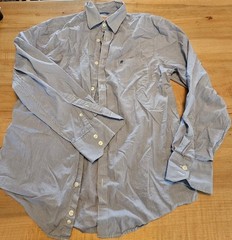 Mossimo Supply Co. Men’s MED Button Down Collar Blue Striped RN 17730