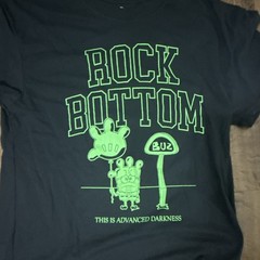 SpongeBob SquarePants Rock Bottom Men’s M Black Graphic Print Crew Neck Tee