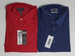 Lot of 2 Dress Shirts Mens Size XXL 18-18 1/2 36-37 New with tags