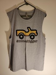 Topless for Tatas, Sleeveless Soft T-Shirt Medium 4×4 Garage #minesbigger