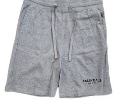 Fear Of God Essentials 100% Cotton Tee+Shorts Set Slim Fit Gray Small. New