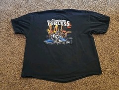 Vintage T-Shirt Graphic Cruisin Topless Bikini Girls Motorcycle Mens 3XL Black