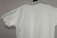 David Taylor White Argyle Polo Shirt with Front Pocket Normal Fit Golf
