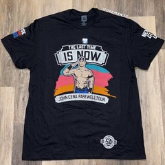 WWE Authentic John Cena San Antonio Spurs Shirt Farewell Tour Last Time is Now