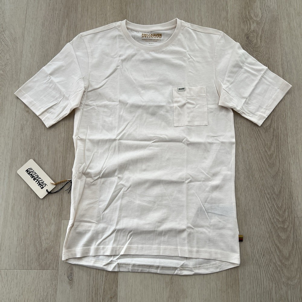 Fjallraven X Specialized Eggshell Off White Pocket T-Shirt Men’s XS Zip Pocket