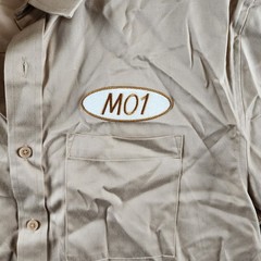 MODE OF ONE Button-Front Patch Pocket Twill Shirt Men’s Medium Cinnamon Brulee