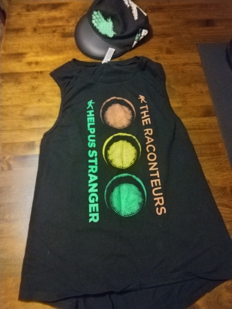 Jack White Raconteurs Help Us Stranger Tour shirt hat Stripes Third Man Records