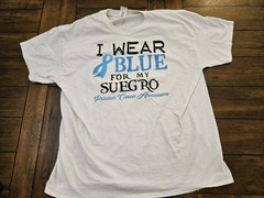Prostate Cancer Awareness T-Shirt Prostate Light Blue Hope