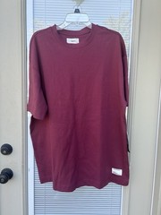Reserved Supply RED BUD Men’s Oversized Knit Crew Neck T-Shirt SIZE M