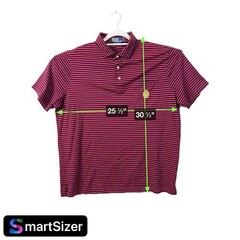 Vtg Polo Ralph Lauren Men’s Striped Classic Fit Crest Polo XL XXL ? 51″ x 30.5″