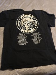 Rob Zombie 2018 Monster Yell Concert Tour Double Sided Horror Shirt 2XL