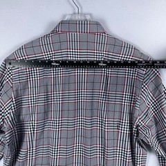 Con.Struct Plaid Button-Down Shirt Size XXXL Burgundy Checkered Pattern Was $79.