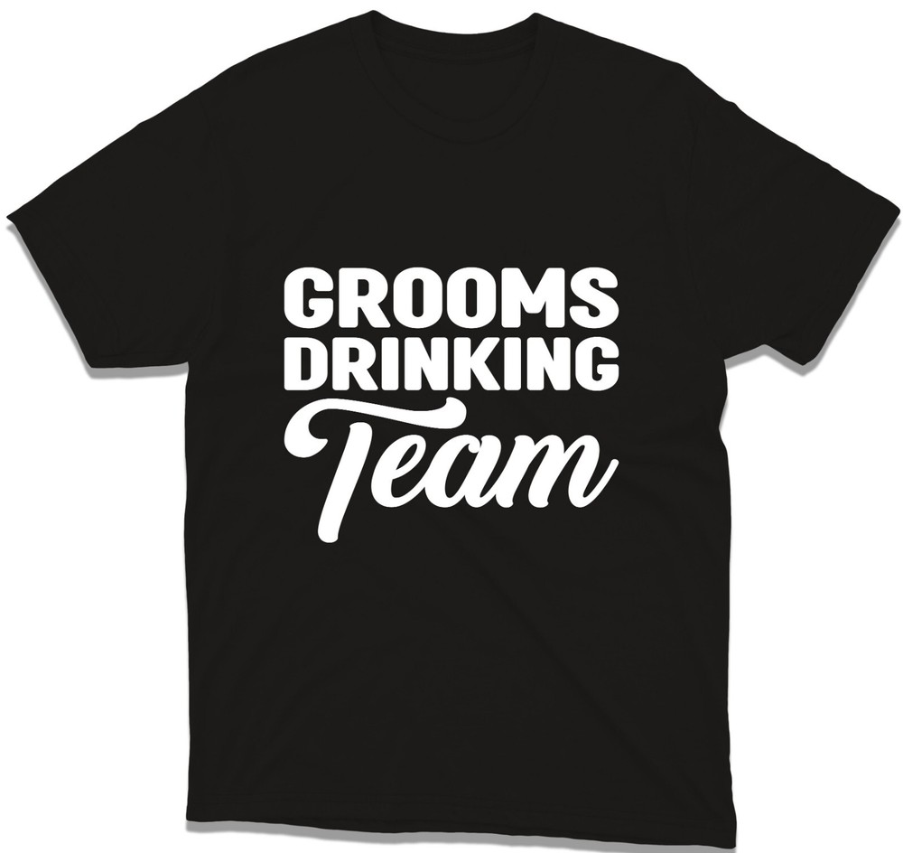 Grooms Drinking Team Stag Do Pack T Shirt Pre Wedding Party Bachelor Party Top
