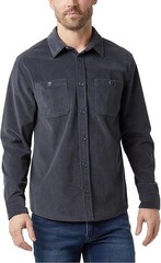 32 Degrees Heat Men’s Chest Pocket Button-Up Shirt, Blue, Size XXL