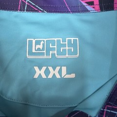 Lofty Llama Miami Slice Performance Polo Shirt Men’s 2XL Retro Vaporwave Golf