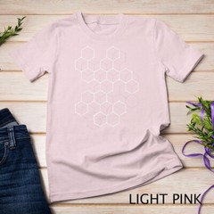 Hexagon Pattern Mathematics Science Graphic Design Light T-Shirt Unisex T-shirt
