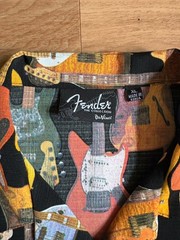Fender The Collection By DaVinci Guitars All Over Print Button Shirt Men’s XL