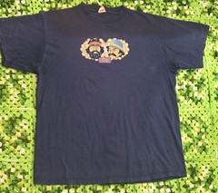 Vintage FLIP Skateboard CHEECH & CHONG Blue Shirt XL USA Rare Grunge Skate