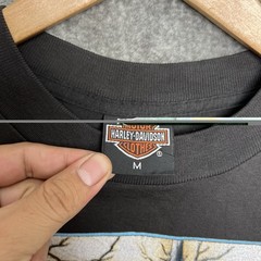 Vintage 1991 3D Emblem Harley Davidson Forever Free T Shirt Sz M Eagle Fade