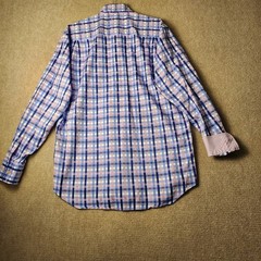 Robert Talbott Button Down Mens Large Blue Purple Check Excellent Carmel Shirt