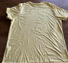 Sun + Stone Mens T-Shirt Yellow Size XL Stars Striped Patchwork Graphic Tee New