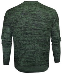 Knitted Jumper Top Thin Crew Neck Pullover Sweater Heathered Knit Style ExStore