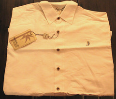 Bamboo Cay Fine Resortwear WB206 Off White Button-Up Shirt Large (64)