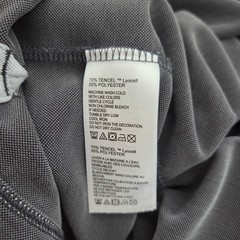 Tommy Bahama Polo Shirt Gray Long Sleeve Tencel Blend Mens XXL