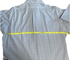 Brooks Brothers Traditional Fit Non-Iron Blue Check Cotton Dress Shirt 16-34