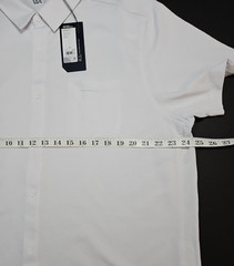 VRST Mens White Performance Button Up Short Sleeve Shirt Size XL NWT