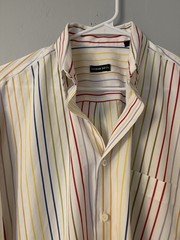 Vintage 90s Gitman Bros Striped Long Sleeve Oxford Shirt Size L Made In USA