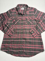 Simms Fishing Products Plaid Shirt Red Black Men’s XL Long Sleeve