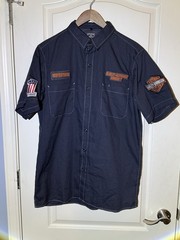 HARLEY Davidson Security Supervisor STAFF WORK SHIRT GENUINE WEAR Medium