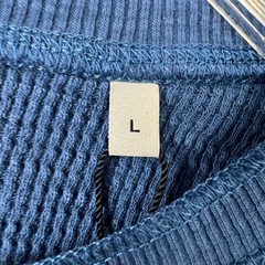LUCCHESE BOOTMAKER Long Sleeve Waffle Henley Men’s Size L Navy