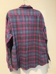 Codet Button Up Wool Multi Color Pockets Long Sleeve Heavyweight Mens Size XL