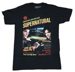 Supernatural Adult New T-Shirt – End of The Road Tour Two Sided Full Color